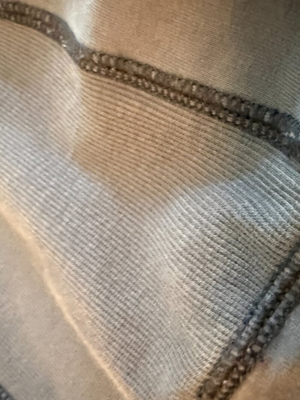 Tommy Bahama Large Navy Blue Zipper Pullover Sweatshirt Large Leather Accents - Picture 8 of 14